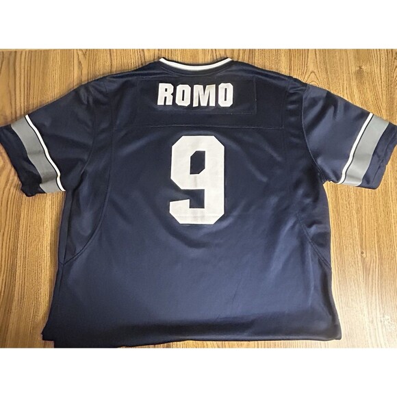 Starter Jersey Dallas Cowboys (Tony Romo #9) Navy w/ Silver Men’s Size XLarge - Picture 2 of 6